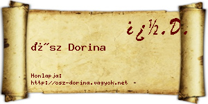 Ősz Dorina névjegykártya